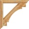 Ekena Millwork Merced Traditional Rough Sawn Bracket w/ Offset Brace, Western Red Cedar, 6"W x 38"D x 38"H BKT0604X38X38MRC01RWR - alternate 3